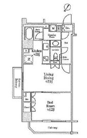 エスタシオン赤坂 501 間取り図