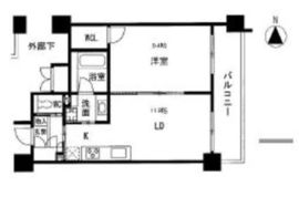 クリプトメリア目黒 501 間取り図