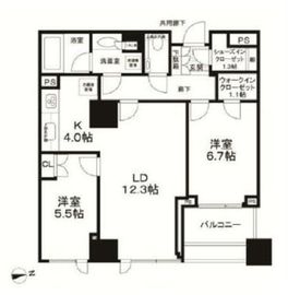 シティタワーズ豊洲ザ・シンボル 16階 間取り図