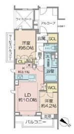 オーベル目黒 3階 間取り図