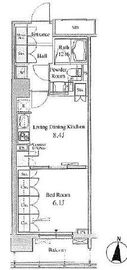 ザ・東京タワーズ ミッドタワー 1505 間取り図