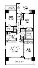 シャンピアグランデ深沢 201 間取り図