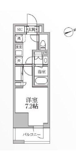 レジディア新御徒町2 401 間取り図