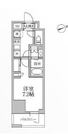 レジディア新御徒町2 401 間取り図