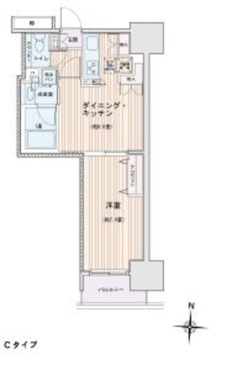 エスティメゾン錦糸町2 605 間取り図