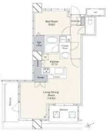 ベラカーサ南池袋 1606 間取り図