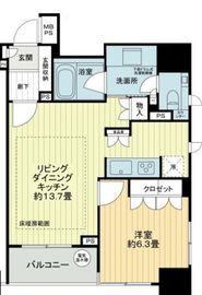 ライオンズシティ東京タイムズプレイス 10階 間取り図