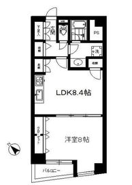 グランドパーク恵比寿センシュアス 4階 間取り図