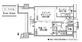 河田町ガーデン 1-2215 間取り図