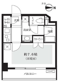 リビオレゾン清澄庭園 6階 間取り図