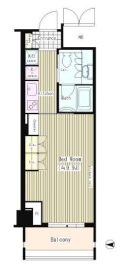 トレステージ四谷 908 間取り図