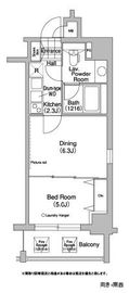 コンフォリア駒澤 603 間取り図