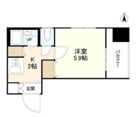 サンパティーク広尾 5階 間取り図