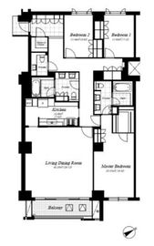 麻布第一マンションズ 401 間取り図