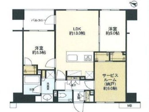 プレシス日本橋三越前セントル 10階 間取り図