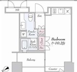 ザ・タワー芝浦 10階 間取り図