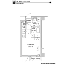 リテラス白金台 403 間取り図