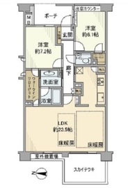 アデニウム武蔵小山 3階 間取り図