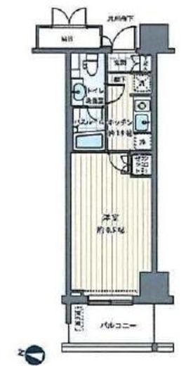 MFPRコート木場公園 1006 間取り図