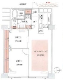 高輪グランドパームス 11階 間取り図