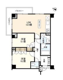 ピアースコード代々木参宮橋 2階 間取り図