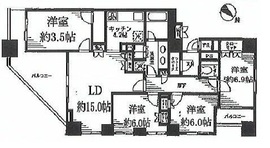 レジディア日本橋馬喰町 1604 間取り図