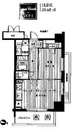 MFPRコート木場公園 1312 間取り図