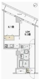 カスタリア本駒込 110 間取り図