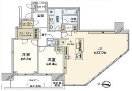 アーバンドックパークシティ豊洲タワー 36階 間取り図