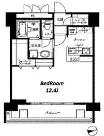 プロポンス麻布 1205 間取り図