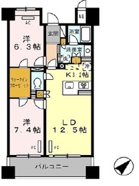 ロイヤルパークス豊洲 410 間取り図