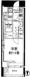 クレストコート清澄白河 201 間取り図