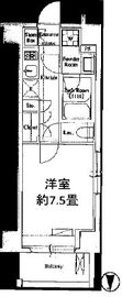 クレストコート清澄白河 403 間取り図