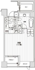 カスタリア銀座 201 間取り図