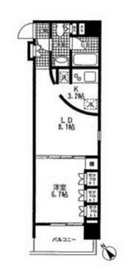 コンフォリア西麻布 503 間取り図