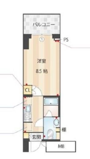 MFPRコート木場公園 1106 間取り図