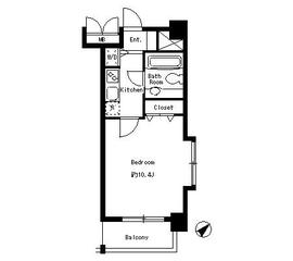 広尾ハイツ 504 間取り図