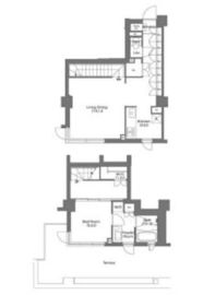 コンフォリア中野 102 間取り図