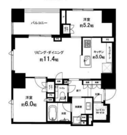 プラウド恵比寿南 10階 間取り図