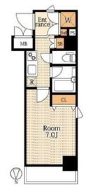 パレステュディオ白金台 7階 間取り図