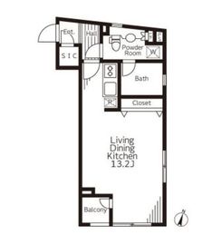 レジデンス広尾 209 間取り図