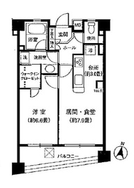 ノールフラット南麻布 702 間取り図