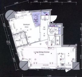 レグノ・プレミア高輪 5階 間取り図