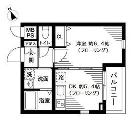 グリーニエ西新宿弐番館 302 間取り図