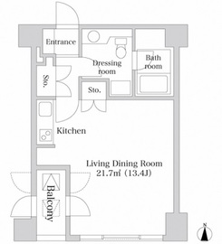 麻布十番ハイツ 402 間取り図