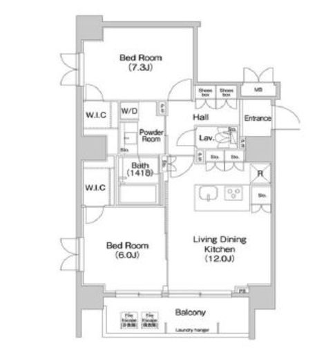 コンフォリア麻布EAST 701 間取り図