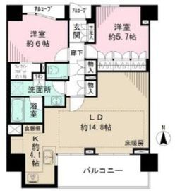 ザ・パークハウス東品川 7階 間取り図