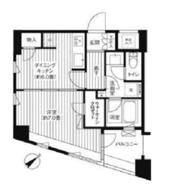コスモリード新宿余丁町 506 間取り図