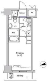 グランド・ガーラ高輪 4階 間取り図