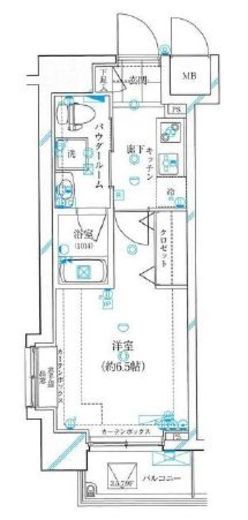 ガリシア浜松町 9階 間取り図